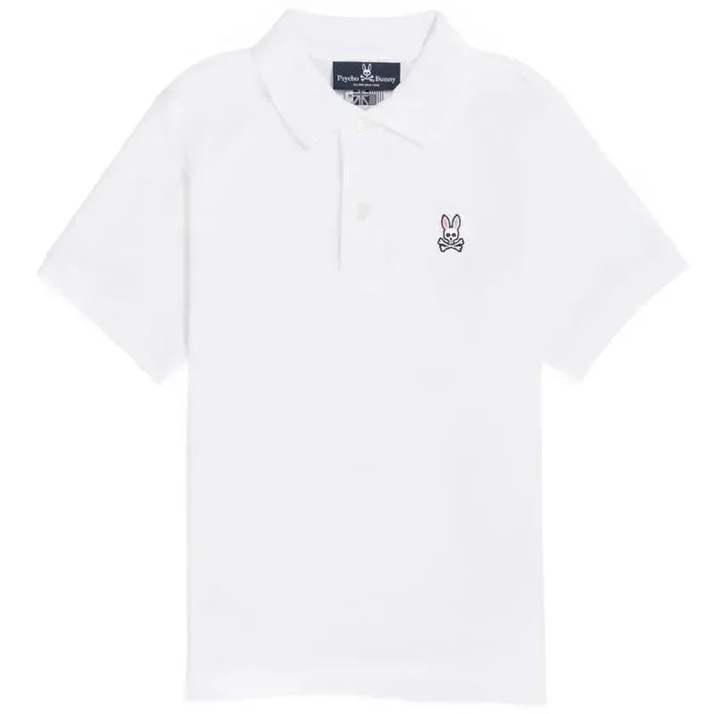 Psycho Bunny Kids - Classic Polo, White