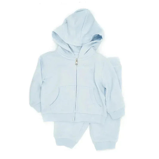 Ralph Lauren Baby Blue 2pc Baby Boy Hoodie & Baby Boy Sweatpants Set