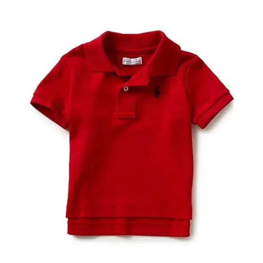 Ralph Lauren Baby - Boys Interlock Polo Shirt, Red