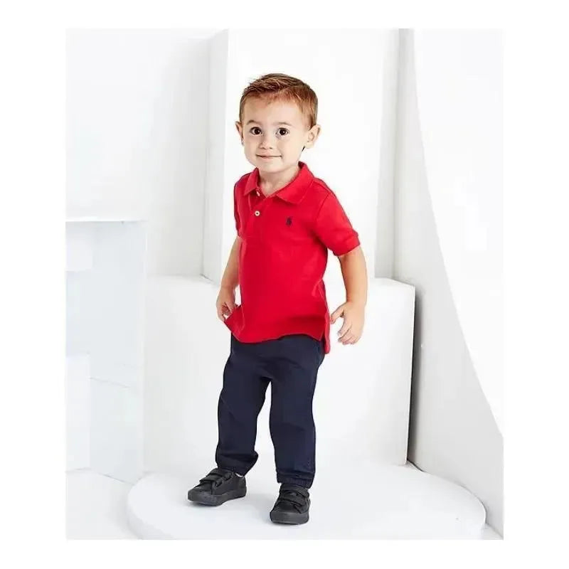 Ralph Lauren Baby - Boys Interlock Polo Shirt, Red