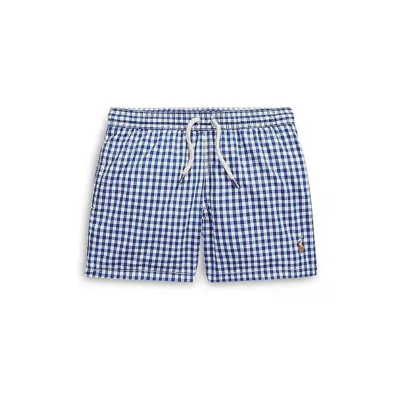 Ralph Lauren Baby - Boys Traveler Gingham Swim Trunks