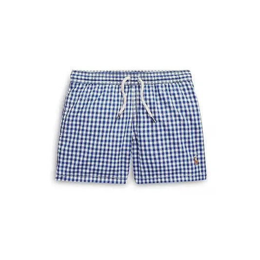 Ralph Lauren Baby - Boys Traveler Gingham Swim Trunks