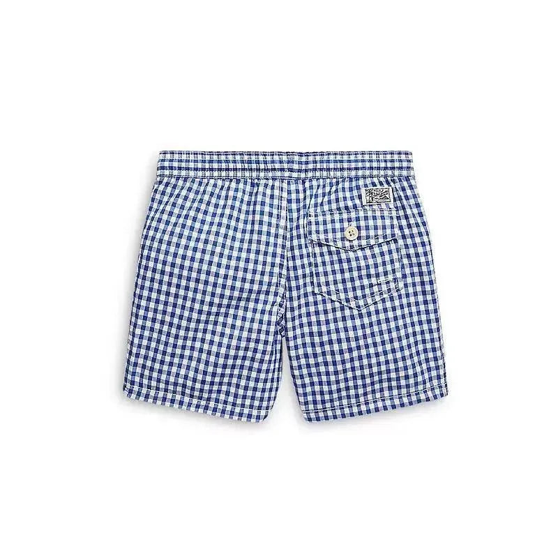Ralph Lauren Baby - Boys Traveler Gingham Swim Trunks