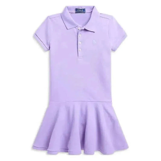 Ralph Lauren Baby - Girls Puffed-Sleeve Drop-Waist Mesh Dress