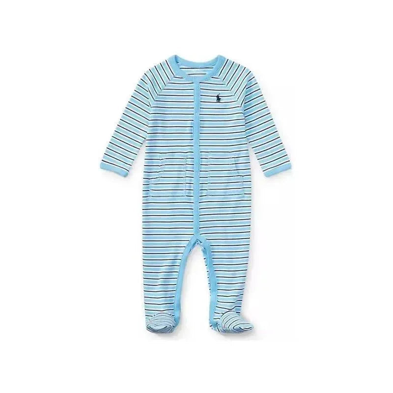 Ralph Lauren Striped Cotton Coverall, Suffield Blue Multi