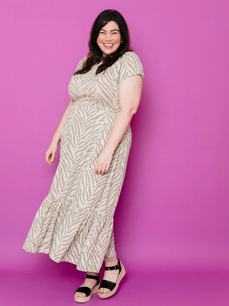 Randi Savanna Stripe Midi Dress