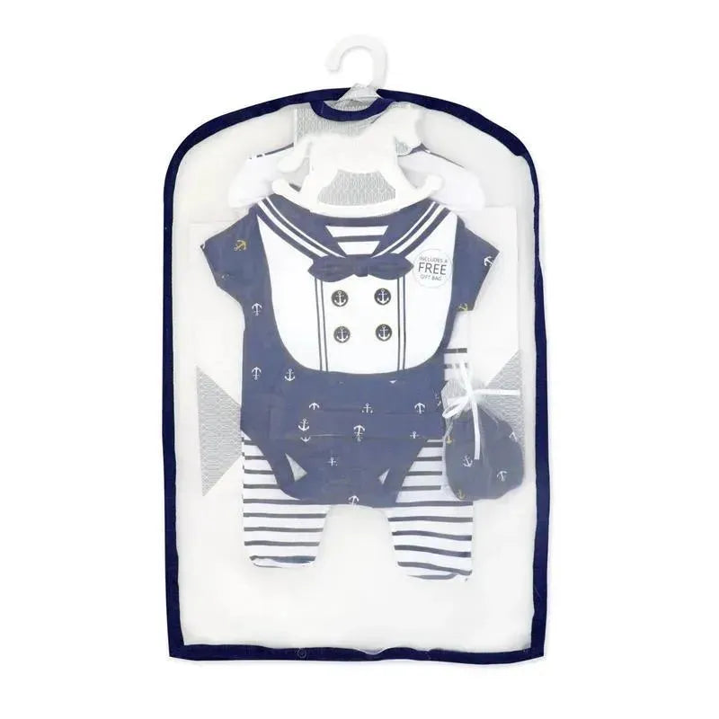 Rose Textiles - 5Pk Baby Boy Sailor Set In A Mesh Bag