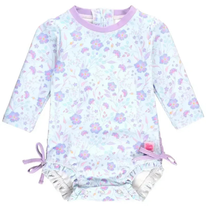Rufflebutts - Fairytale Garden Long Sleeve One Piece Rash Guard