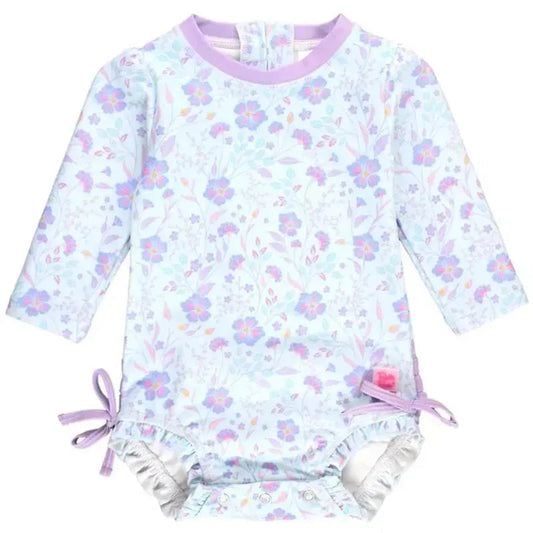 Rufflebutts - Fairytale Garden Long Sleeve One Piece Rash Guard