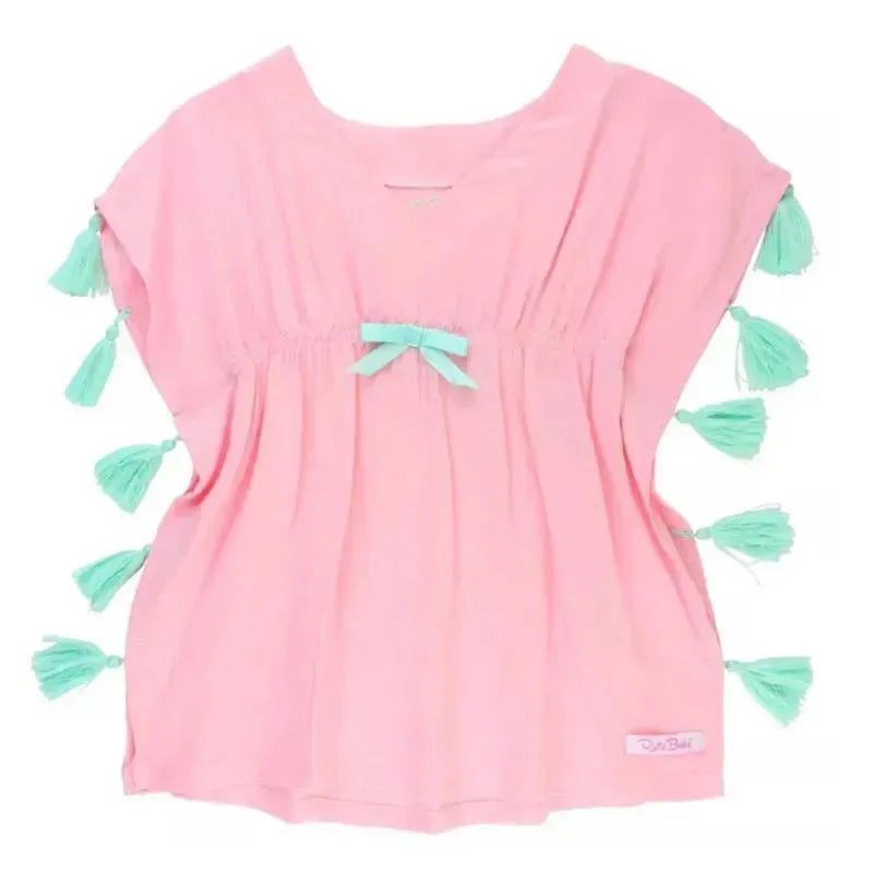 Rufflebutts - Pink Tassel Kaftan Cover-Up