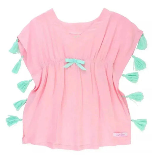 Rufflebutts - Pink Tassel Kaftan Cover-Up