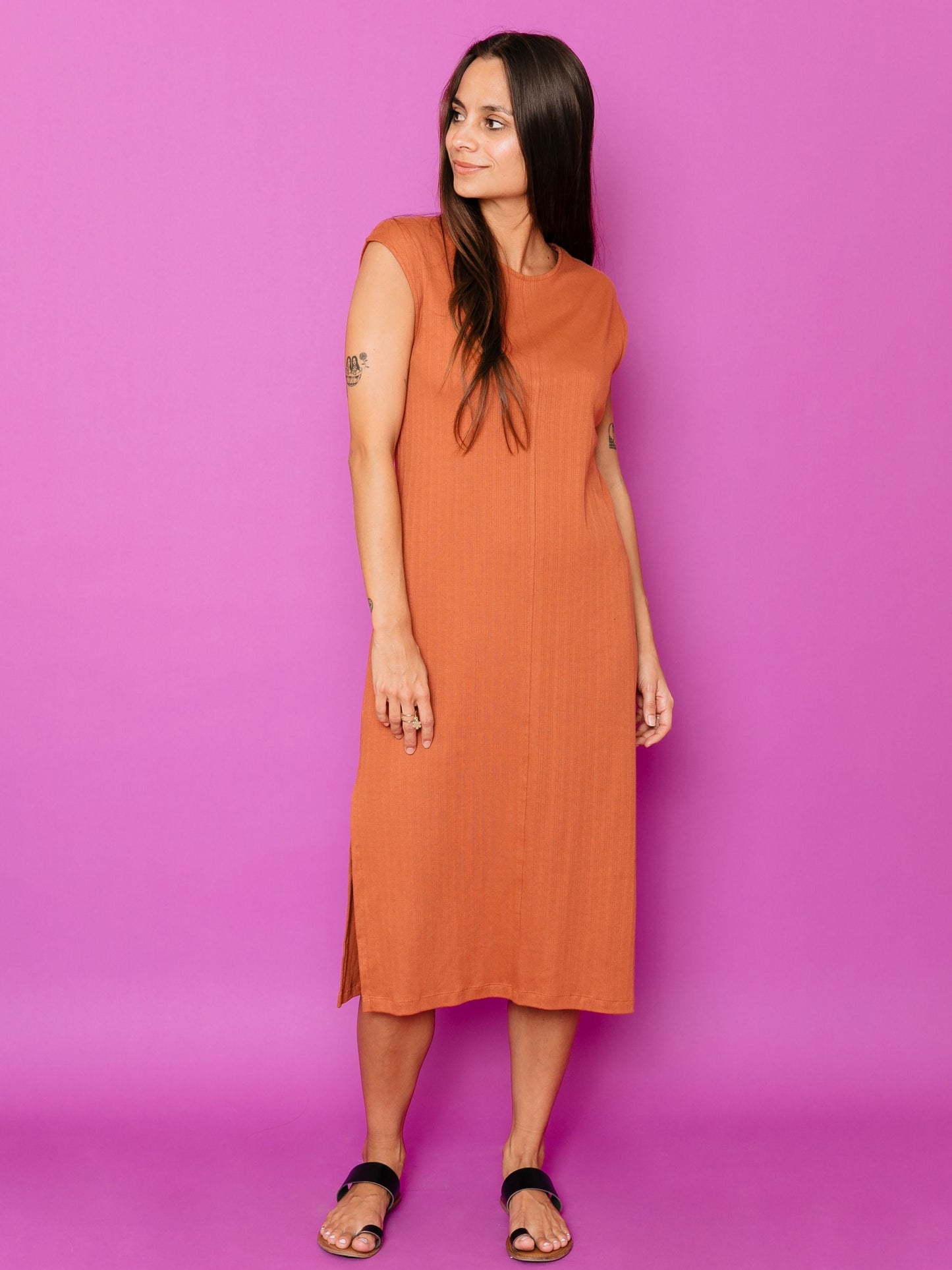 Sasha Rib Knit Shift Dress