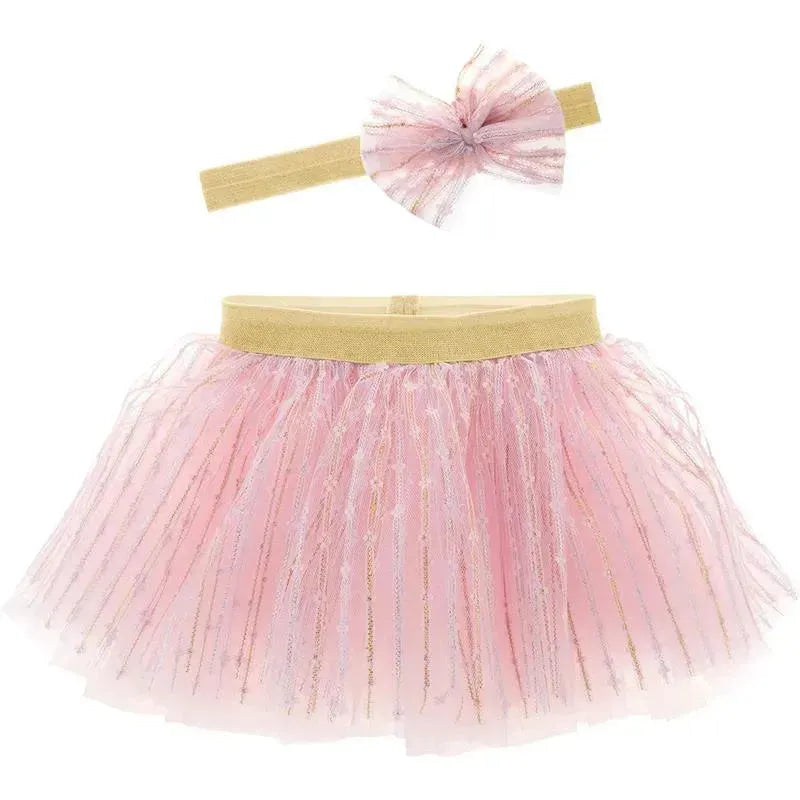 Stephen Joseph - Baby Girl Tutu & Head Band Set, Rose Pink