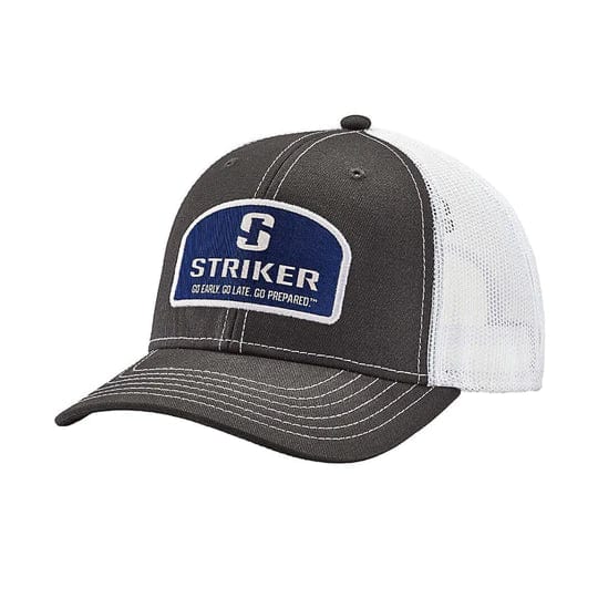 STRIKER HATS Logo Trucker Navy Striker Caps