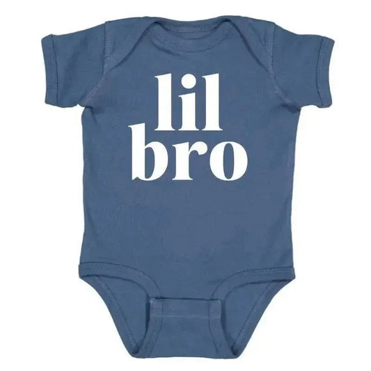 Sweet Wink - Boys Baby Bodysuit Lil Brother Short Sleeve