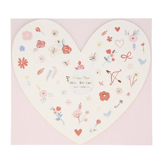 VALENTINE'S DAY THEMED MINI STICKER SHEETS