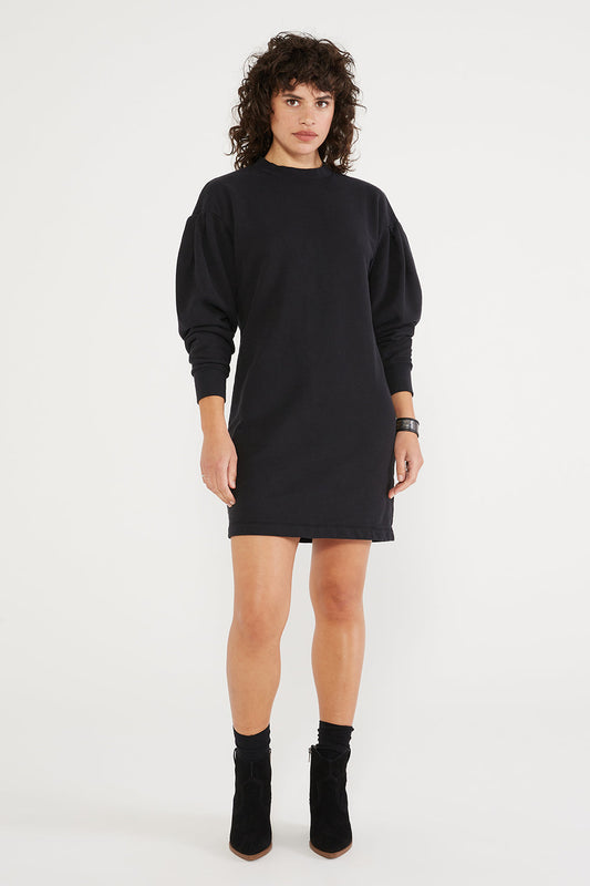 Viola Sweatshirt Dress Dresses ÉTICA S Black Beauty