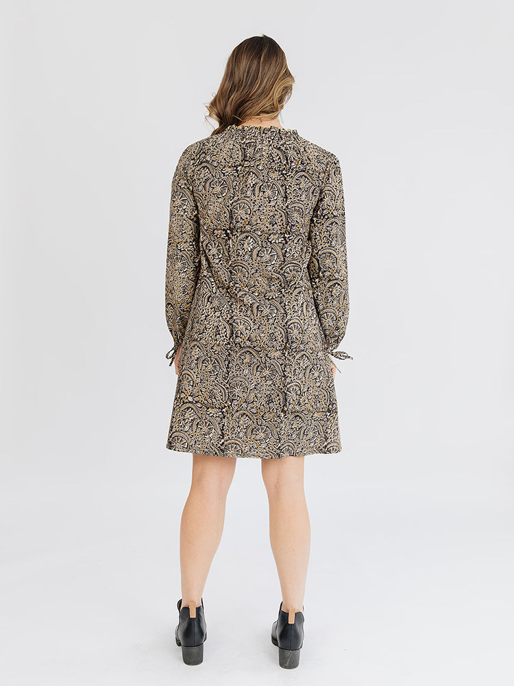 Yashvi Midnight Long Sleeve Dress