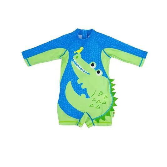 Zoocchini - Baby One Piece Surf Suit, Aidan The Alligator